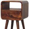 Homeroots 22" Chestnut Solid Wood One Drawer Nightstand 722542 - alternate 1