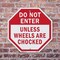 Signmission Do Not Enter Unless Wheels Are Choc, 10 inch X 10 inch, Aluminum Metal Signs, 2PK OC-A-2PACK-10-39 - alternate 6
