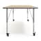 Flash Furniture Commercial Adjustable Height Rectangular Activity Table - Locking Casters-LT NAT XU-A3072-REC-LTNAT-T-P-CAS-GG - alternate 10