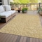 Homeroots 8' X 10' Gold Gray And Ivory Polka Dot Washable Indoor Outdoor Area Rug 599043 - alternate 9