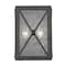 Homeroots Burnished Bronze Criss Cross Water Glass Outdoor Light 398334 - alternate 6
