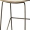 Homeroots 30" Cream and Gold Iron and Fabric Backless Bar Height Bar Chair 605918 - alternate 5