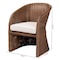 Bali & Pari Memphis Bohemian Peanut Brown Braided Rattan Arm Chair 255-14075-ZORO - alternate 9