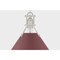 Hudson Valley Lighting Painted No. 2 9.5 in. Pendant in Polished Nickel/Soft Crimson by Mark D. Sikes MDS351-PN/CRN - alternate 7