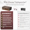 Vintiquewise Wooden Vintage Luggage Trunks - Antique Carry on Suitcase Storage Box with Hinged Lids, PK2 QI003013.2 - alternate 7