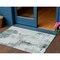Homeroots 3' X 5' Teal Blue Silver And Gray Abstract Washable Indoor Outdoor Area Rug 582686 - alternate 1