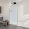 Anzzi Ember Series 74x 34in Framed Arch Fixed Shower Screen Door, Brushed Gold, 8mm Tempered Fluted Glass SD-AZ18-01BG-FL - alternate 21