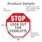 Signmission Stop Look Out for Forklifts, 18 Inch X 18 Inch, Vinyl Decal OC-D-18-57 - alternate 4