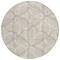 Homeroots 8' Beige And Ivory Round Geometric Washable Indoor Outdoor Area Rug 612985 - alternate 9