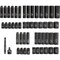 Neiko 0.25 in Dr. Impact Socket Set, Metric & SAE, Deep & Shallow 02436A - alternate 8