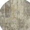 Homeroots 8' Beige Gold And Khaki Round Abstract Washable Indoor Outdoor Area Rug 618765 - alternate 8