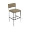 Bfm Seating Meghan Barstool, Grade 4 Upholstered Seat & Back - Steel Frame - Sand Black Finish JS33BM2150-2150SB - alternate 1