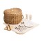 Picnic Time Family Of Brands Heart Picnic Basket, Antique White 329-35-190-000-0 - alternate 9