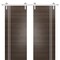 Sartodoors Sturdy Double Barn Door with Hardware, Planum 0310 Chocolate Ash and Aluminum Strips, 13FT Rail Han PLANUM0310DB-S-CA-56 x 96 (2* 28x96) - alternate 1