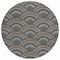 Homeroots 8' Black Ivory And Gold Round Geometric Washable Indoor Outdoor Area Rug 615184 - alternate 7