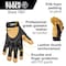 Klein Tools Leather Work Gloves, Large, Pair 60188 - alternate 6