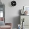 Clockswise 8-in Round Quartz Wall Clock Non-Ticking Battery Operated with Silent Sweep Movement,  QI004745.BK.8 - alternate 9