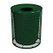 Leisure Craft 32 Gallon Receptacle with Lid and Liner, Expanded Metal, Portable, Black Green 32EXPLNSML-BLACK GREEN - alternate 1