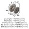 Amerock Ravino 1-1/4 inch (32mm) Diameter Satin Nickel Cabinet Knob, 10PK 10VMP53012G10 - alternate 5