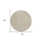 Homeroots 8' Beige And Ivory Round Geometric Washable Indoor Outdoor Area Rug 594973 - alternate 8