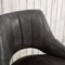 Homeroots Set of Two 32" Gray And Black Faux Leather And Steel Swivel Low Back Adjustable Height Bar Chairs 524975 - alternate 7