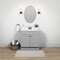 Zenna Home 2-Door Shaker Vanity with Top, Wood, Cool Gray, Cultured Marble Sink, White Sink, 1/EA SBC30GY - alternate 3