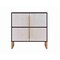 Homeroots 42in Black and Gold Wood Accent Cabinet 691665 - alternate 1