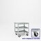 Pucel Heavy Duty Slat Top Cart, 30 in W x 24 in D x 33.5 in H, Gray S-30-DT-3-P - alternate 1