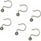 Zenna Home Brushed Nicklel Aluminum Shower Shower Curtian Ball Hook, 12-Count BH04ALBNL - alternate 1