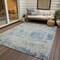 Homeroots 8' X 10' Blue Gray And Green Abstract Washable Indoor Outdoor Area Rug 604544 - alternate 9