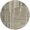 Homeroots 8' Taupe And Dark Gray Round Striped Washable Indoor Outdoor Area Rug 602817 - alternate 9