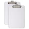 Charles Leonard Plastic Clipboard, Letter Size, Clear, 2PK 89710 - alternate 1