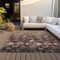Homeroots 8' X 10' Taupe Brown And Pink Floral Washable Indoor Outdoor Area Rug 597066 - alternate 8