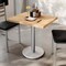 Flash Furniture Bennett 24 in x 30 in Solid Wood Indoor Tabletop in Natural with 18 in Round Dining Height GSF-REC2430-NAT-TR18S-GG - alternate 10