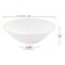 Smarty Had A Party 16 oz. White with Gold Rim Organic Round Disposable Plastic Soup Bowls (120 Bowls), 120PK 9316-WHG-CASE - alternate 10
