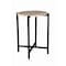 Homeroots 21" Brown Tan and Black Marble and Metal Round End Table 632679 - alternate 8