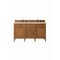 James Martin Vanities Brittany 60" Double Vanity, Saddle Brown, w/ 3 CM Siberian Silestone Top 650-V60D-SBR-3SFR - alternate 1
