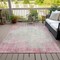 Homeroots 9' X 12' Pink And Ivory Abstract Washable Indoor Outdoor Area Rug 612350 - alternate 9