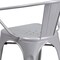 Flash Furniture Contemporary Chair, 21-1/2 in W 19" L 27-3/4" H, Integrated CH-31270-SIL-GG - alternate 10