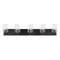 Jonathan Y Irving 36" 5-Light Seeded Glass/Iron Modern Contemporary LED Vanity Light, Black JYL7620B - alternate 12