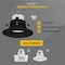Nuwatt 4 Inch Black MR16 LED Retrofit 12V Recessed Downlights, 2700K-5000K, 600LM, GU5.3 Base, 6PK NW-DL-4-MR16-LV-5CT-BLK-6P - alternate 9