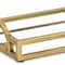 Homeroots 24in Gold Mirrored Glass Handmade Vanity Tray With Handles 713542 - alternate 8