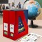 Acrimet Magazine File Holder Vertical Rack, Durable Plastic Desk Organizer, Solid Red, 2PK 277.VM - alternate 9