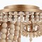Jonathan Y Allison 10" 2-Light Shabby Chic Farmhouse Wood Beaded/Metal LED Flush Mount, Antique Gold/Cream JYL9074A - alternate 10
