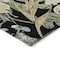Homeroots 9' X 12' Black Beige And Fern Green Botanical Leaves Washable Indoor Outdoor Area Rug 618392 - alternate 3