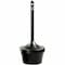Rubbermaid Commercial Aladdin Smokers' Station, Round, Steel, 4.5 gal, Charcoal FGR1639EHGR - alternate 1
