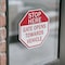 Signmission Stop Here Gate Opens Towards Vehicl, 4 inch X 4 inch, Vinyl Decal, 2PK OC-D-2PACK-4-135 - alternate 4