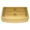 Homeroots 10in X 33in Gold Stainless Steel Undermount Kitchen Sink 719948 - alternate 1