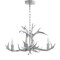 Jonathan Y Eldora 26" 4-Light Rustic Farmhouse Adjustable Resin Antler LED Chandelier, Silver JYL6301C - alternate 17