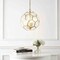 Jonathan Y Bee 13.5" 3-Light Modern Bohemian Iron/Glass LED Pendant, Brass Gold/Clear JYL9925A - alternate 10